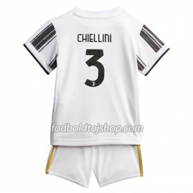 Juventus Giorgio Chiellini 3 Børn Hjemme Fodboldsæt 2020-21 S/S (+ Korte bukser)